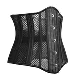 Women Breathable Mesh Sexy Underbust Corset Waist Cincher Slimming Body Shaper Corsets Bustiers Lingerie Top Plus Size