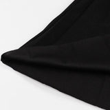 2021 Stand Collar High Waist Patchwork Elegant Black Pleated Runway Dress Women Bow Tie Back Knee Length Ladies Dresses