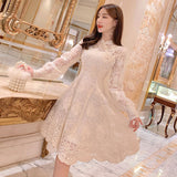 Elegant Fairy Dress Women French Style Designer Party Long Sleeve Vintage Chiffon Dress Women's Clothing