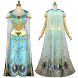 Deluxe Jasmine Costume Cosplay For Women Aladdin's Lamp Magic Cosplay Costume Princess Dress Halloween Costume For Adult