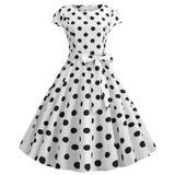 Short Sleeve Vintage Hepburn Style Dress