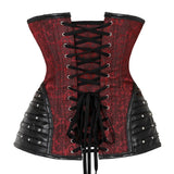 Women Gothic Steampunk Corsets and Bustiers Lace up Spiral Steel BONED Lingerie Body Shaper Slimming Top