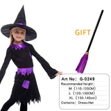 Halloween Anime Costumes Kids Gril Scary Witch Vampire Cosplay Fancy Carnival Suit Christmas Medieval Dress up