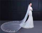 3.5m Bridal Veil Long Veil Wedding Cathedral Veil White/Ivory Lace Wedding Accessories