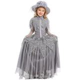 Deluxe Girls Ghost Bride Costume Cosplay Kids Halloween Ghost Princess Dress Clothing Halloween Costume For Kids