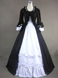 18th Century Gothic Victorian Lolita Dresses Retro Long Flare Sleeves Stage Ball Gowns For Women Customized Theater Costume