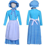 Deluxe British Girls Maid Costume Kids Farm Cosplay Dress Halloween Costume For Kids Carnival Performance Party Clothing