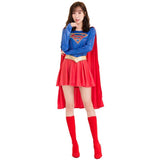 Sexy Supergirl Costume Cosplay For Women Superhero Costume For Women Halloween Costume For Adult Women Carnival Fancy Dress
