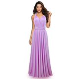 Long Women Bridesmaid Formal Multi Way Wrap Convertible Infinity Hollow Out Maxi Party Bandage Dress