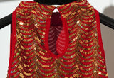 Shining Sequin Fringe Party Dance Dress Halter Sleeveless Cold Shoulder Fish Scale Vintage 1920s Flapper Dress