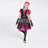 Cute Girls Pink Pirate Costume Halloween Party Kids Cosplay Clothing