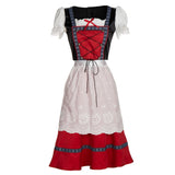 Ladies Traditional Beer Girl Costume Beer Maid Wench Dirndl Costume Oktoberfest Gretchen German Fancy Dress