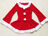 3Pcs/1set New Arrival Christmas Costumes Women Sexy Red Christmas Dress Santa Claus Costumes for Adults Uniform