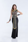 Sexy Sequins Egyptian Queen Costumes Halloween Adult Women Cleopatra Princess Cosplay Masquerade Party