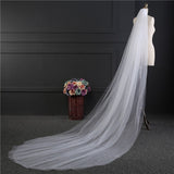 3M Long 3_Layer White/Ivory Wedding Veil Cathedral Wedding Veil Long Bridal Veil Head Veil Wedding Accessories