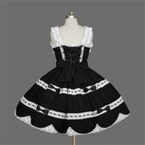 Women Victorian Lolita Kawaii Dress Gothic Cosplay Pretty Princess Dresses Girls Summer Sleeveless Lolita Dress Plus Size XS-3XL