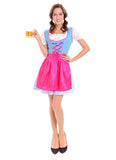 Beer Festival Costume Women German Dirndl Maid Dress Lolita Skirt Oktoberfest Cosplay Costume Beer Carnava Apron Blouse Gown