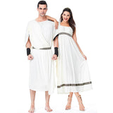 Halloween Purim Adult Ancient Roman Egypt Prince Greek Goddess Costume Arabic Prince Caesar Costumes for Men Women Couple