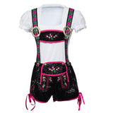 S-XXL Women Sexy Suspenders Lederhosen German Oktoberfest Costume Bavarian Beer Maid Costume Beer Girl Bar Party Uniforms