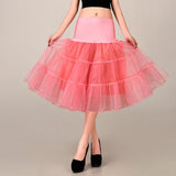 1950s Retro 50s Vintage Slips Swing Rockabilly Petticoat Underskirt Crinoline Adult Tutu Skirt Dance Puffy Petticoats Ruffles