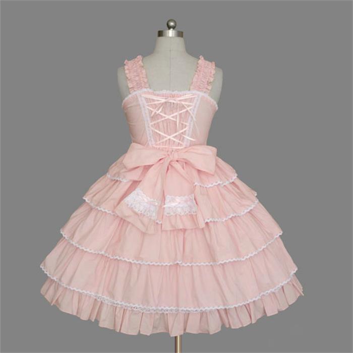 XS-3XL Japan Hot Anime Cosplay Maid Costume Cute Girls Dark Black Pink Lolita Dress Skirt Lolita School Tulle Halloween Cos