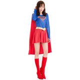Sexy Supergirl Costume Cosplay For Women Superhero Costume For Women Halloween Costume For Adult Women Carnival Fancy Dress