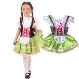 S-XL 2020 Kid Girls Oktoberfest Costume Child German Bavarian Beer Maid Heidi Fancy Dress Halloween Party Outfit For Child