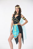 5 Pcs Deluxe Sexy Ancient Egyptian Costumes Pharaoh Empress Cleopatra Queen Halloween Cosplay Clothing for Girl's Fancy Dress