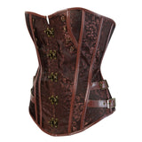 Steampunk Corset Waist Control Sexy Corsets and Bustie Steel Bone Corset Top Overbust Gothic Bustier Corselet Plus Size S-6XL