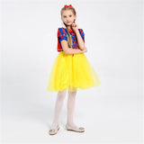 Deluxe Girls Snow White Costume Halloween Party Children Cosplay Kids Clothing Dress