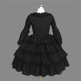 Custom Made Plus Size Europe Retro Victorian Lolita Dress Party Gothic Layered Dress Long Lolita Halloween Costumes