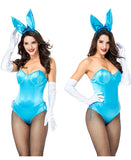 3PCS/Set Women's Sexy Bunny Cosplay Bodysuit Rabbit Girl Uniform Temptation Sexy Lingerie Nightclub Bunny Girl Costume