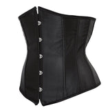 S-6XL Sexy Gothic Underbust Corset Satin Lace up Boned Body Shaper Waist cincher Bustier Plus Size