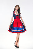 Women's German Oktoberfest Costume Dirndl Dress Traditional Bavarian Beer Maid Wench Costume Cosplay Carnival Fancy Party