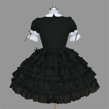 Gothic Short Sleeves Women's Lolita Dress Short Mini Dress Summer 2020 Bowknot Lace Princess School Style Party Dance Dress