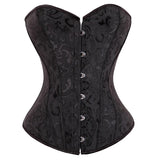 Corselet Corset Jacquard Wedding Party Sexy Corsage Overbust Corsets and Bustiers Slimming Blue Shaperwear Women Corzzet S-2XL