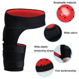 Hip Brace and Groin Support Adjustable Neoprene Compression Wrap for Pulled Groin Thigh Hamstring Quad Pain Relief