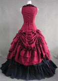 Vintage Costume 18th Century Victorian Bowknot Theater Ball Gown/Bridal Dress/Lolita Long Dress/Masquerade Party Costume