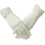 New In Stock Satin Finger Bride Gloves Women Wedding Accessories