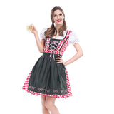 Women Oktoberfest Costume Dress German Oktoberfest Bavarian Beer Dirndl Tavern Dress Cosplay Costume Party Dress