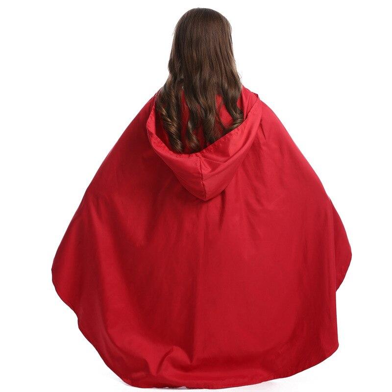 Deluxe Girls Little Red Riding Hood Costume Cosplay Halloween Costume For Kids Gilrs Fancy Dress Carnival Party Suit