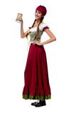 High Quality Beer Maid Costume Women German Oktoberfest Peasant Dirndl Dress Adult Halloween Party Outfit