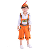 S-XL Kids Boy Girls Oktoberfest Beer Festival October Fancy Dress Heidi German Children Maid Costume Bavarian Dirndl Dress