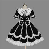 Anime Girl Cosplay Lolita Maid Costume Uniform Princess Dress Performance Wear Halloween Cosplay Lolita Ball Dress With Bowknot