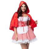 Fairy Tales Little Red Riding Hood Costume halloween costumes for women Fancy Dress S-6XL