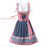 High Quality Oktoberfest Costume with Apron Blouse Gown Suit Germany Dirndl Dress Beer Girls Halloween Fancy Party Dress