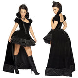 Women Black Vampire Devil Costume Adult Halloween Cosplay Queen Witch Tuxedo Dress Uniforms DS Costumes Party Dress