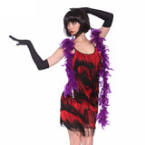 Women 1920s Gradual 5 Tiered Fringe Flapper Dress Costumes Sexy Strappy Party Dress