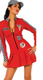 Adult Sexy Miss Indy Super Car Racer Racing Sport Driver Grid Girl Prix Fancy Costume