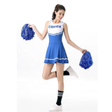 Hot Sale High School Girls Cheerleading Costume Sleeveless Cheerleader Uniform Glee Style Cheerleading Dress XS-XL